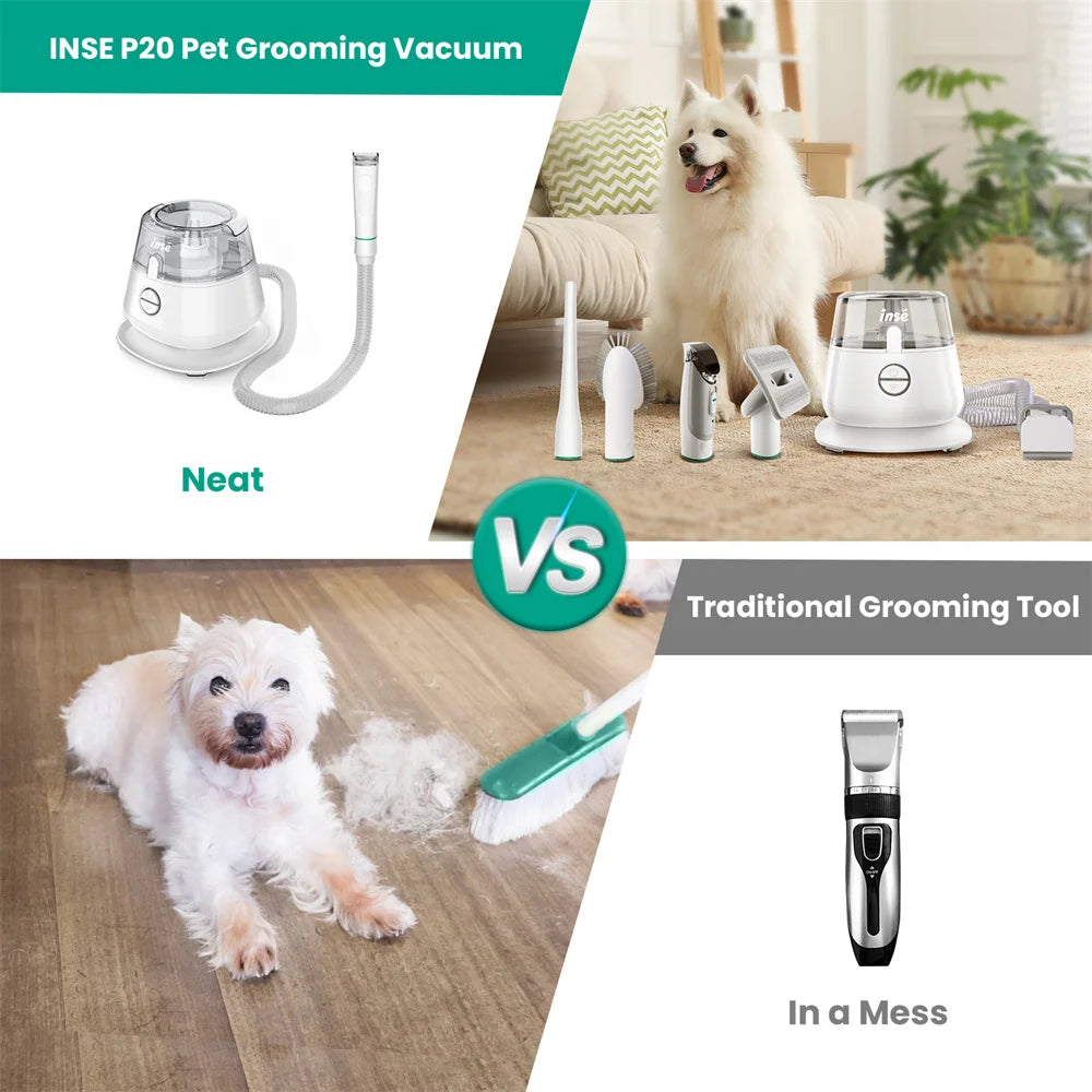 Pet Grooming Kit & Vacuum Station