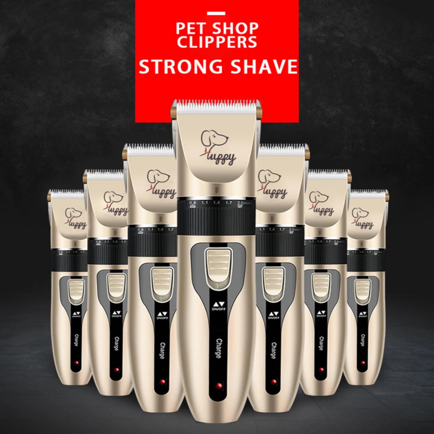 Dog Hair Clipper Pet Hair Trimmer Set Puppy Grooming Shaver Ceramic Blade Cat Accessories Cordless Charging