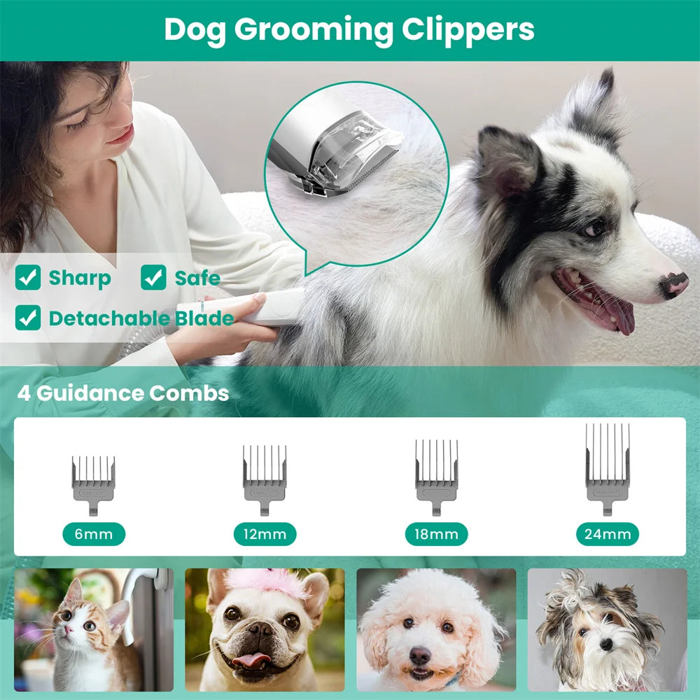 Pet Grooming Kit & Vacuum Station