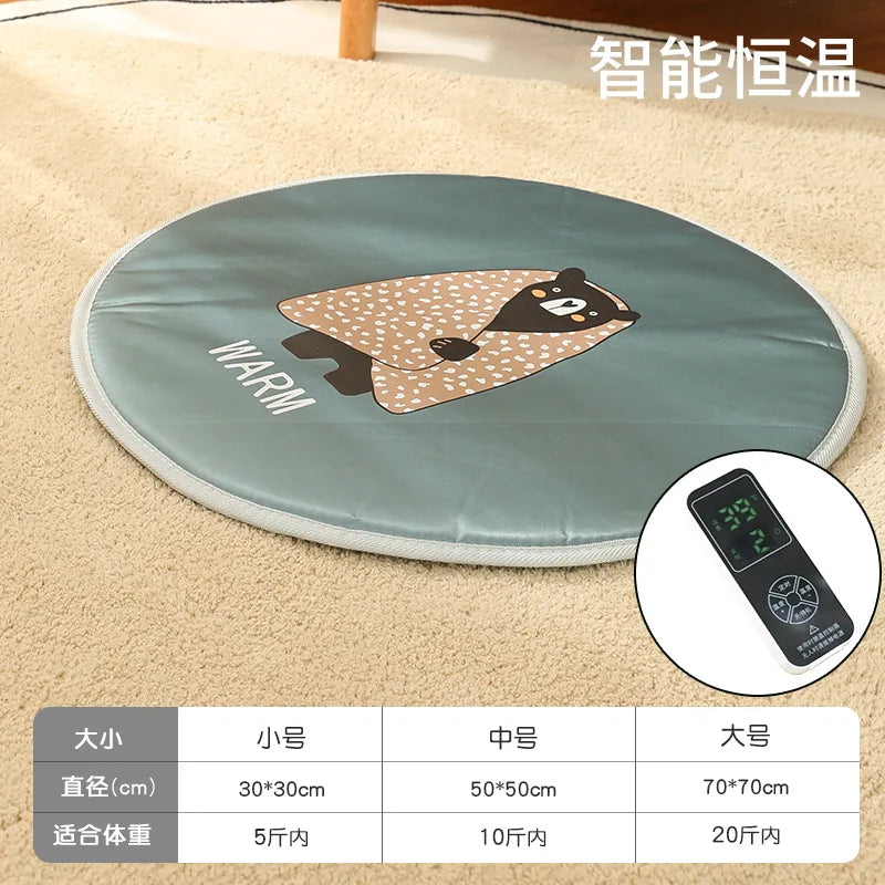 Pet Electric Blanket Dog Bed Mat Cat Beds Waterproof Dog Heating Pad Intelligent Control Temperature Timing Winter Sleep Supplie