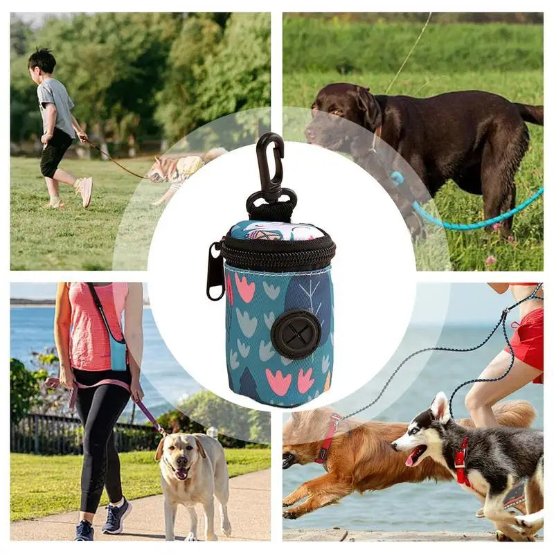 Pet Waste Bag Dispenser Portable Dog Bag Holder Dog Walking Accessories Multi-functional Dog Bag Dispenser Dog Waste Bag Holder