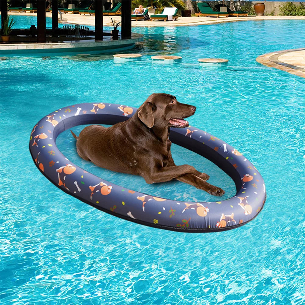 new Dog Pool Float Pet Swimming Pool Raft Floating Bed Iatable Dog Water Toys Spring Summer Swimming Ring Pet Dog Pool Toy