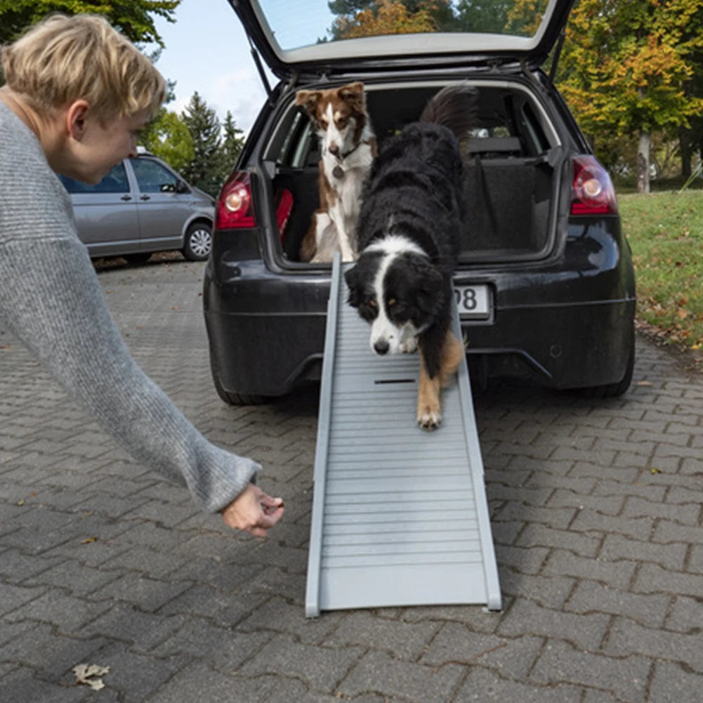 Folding Portable Pet Stair Ramp Non-Slip Rug Surface Extra Wide Dog Steps Long Dog Ramps