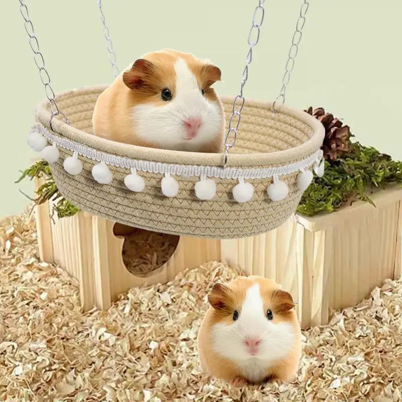 Guinea Pigs Hammock For Cage Chinchilla Hammock Hamster Bed Pet Hammock Basket Warm Small Hangings Hammock Ferret Cage