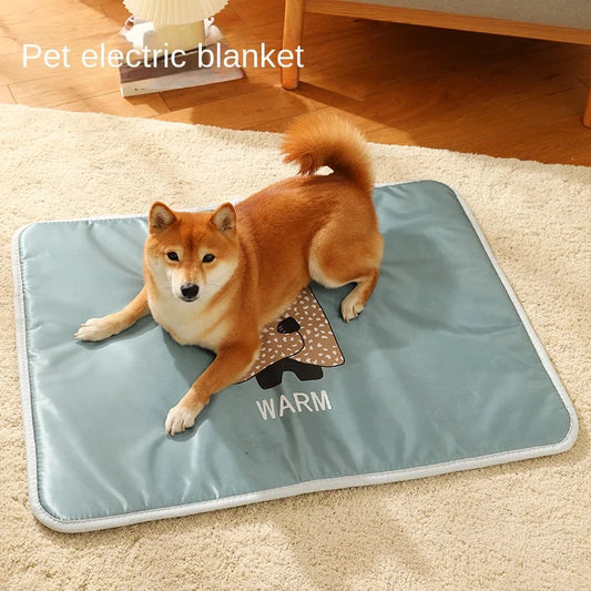 Pet Electric Blanket Dog Bed Mat Cat Beds Waterproof Dog Heating Pad Intelligent Control Temperature Timing Winter Sleep Supplie