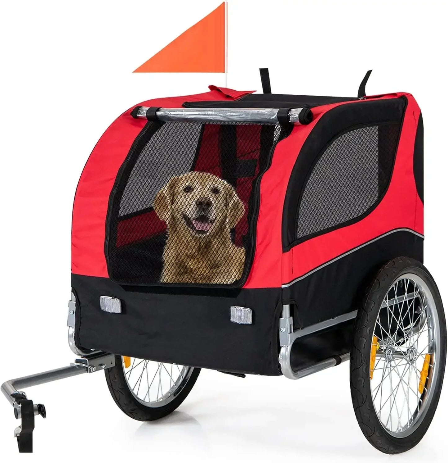 Dog Trailer for Bicycle, Cargo Cycle Trailers Wagon Cart Pet Bike Carrier