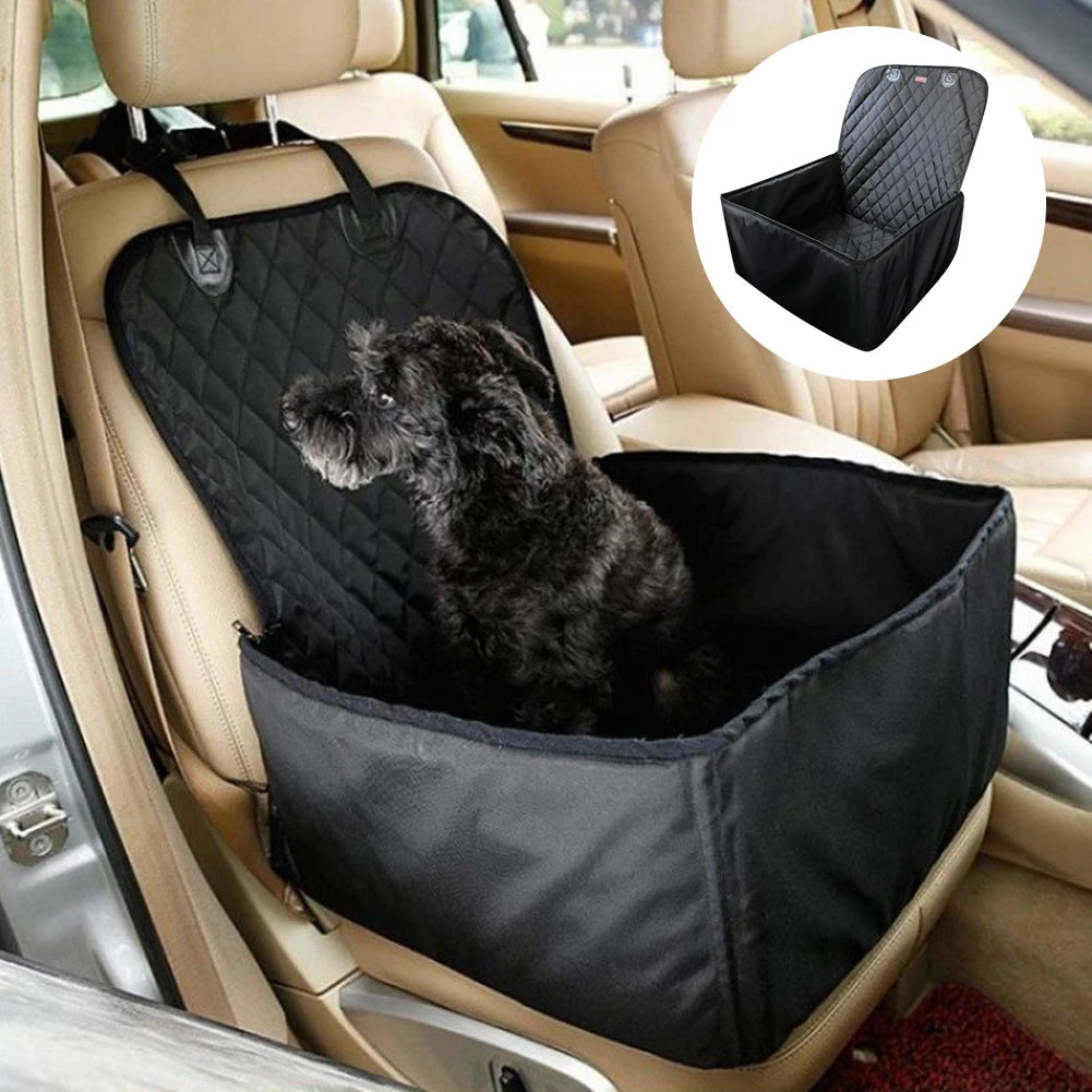 Dog Car Seat Cover Wear-Resistant Foldable Travel Pet Dog Car Seat Waterproof Cat Basket Anti-Slip Puppy Carrier Pet Accessories