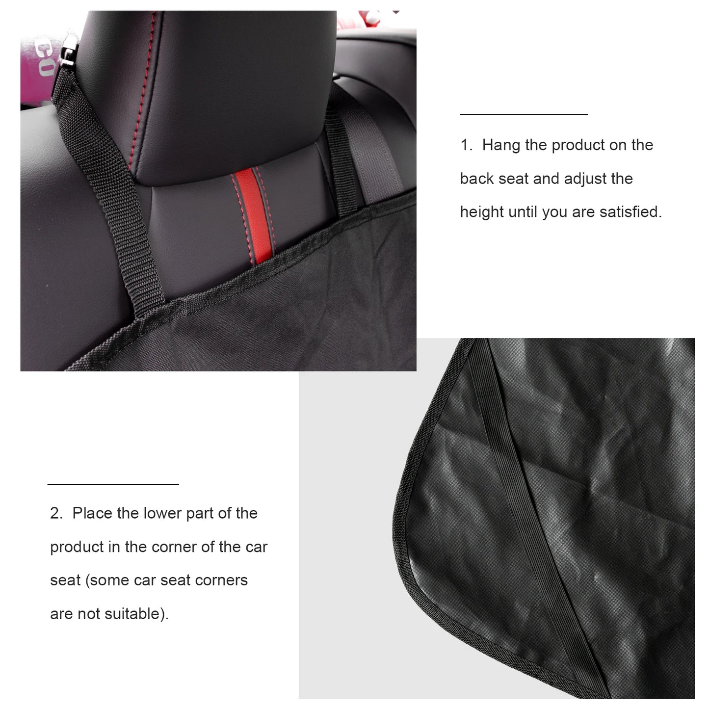 Dog Back Seat Cover Waterproof Pet Carrier Hammock Cushion Nonslip Car Rear Back Mat Protector Pad Travel Accessories Trunk Mat