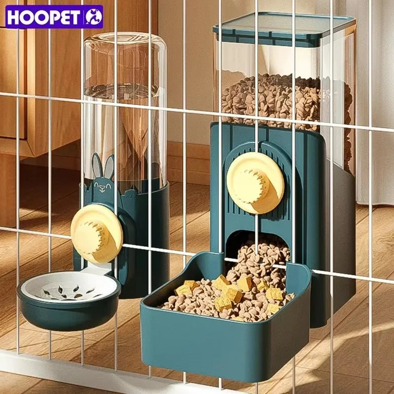 HOOPET Automatic Pet Bowls Cage Hanging Feeder Dog Water Bottle Food Container