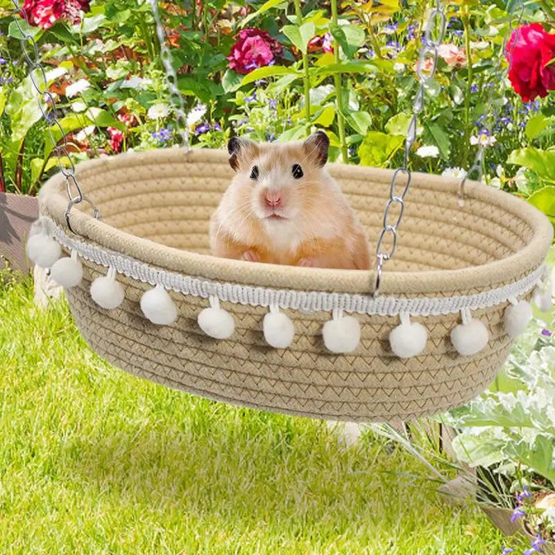 Guinea Pigs Hammock For Cage Chinchilla Hammock Hamster Bed Pet Hammock Basket Warm Small Hangings Hammock Ferret Cage