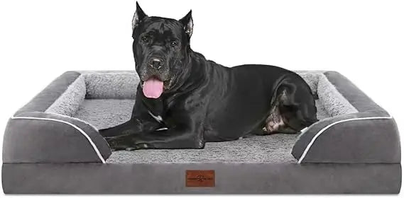 XXL Orthopedic Dog Bed for Extra Large Dogs, Waterproof Orthopedic Foam Dog Beds, Washable Dog Sofa Bed with Removable Cover & N