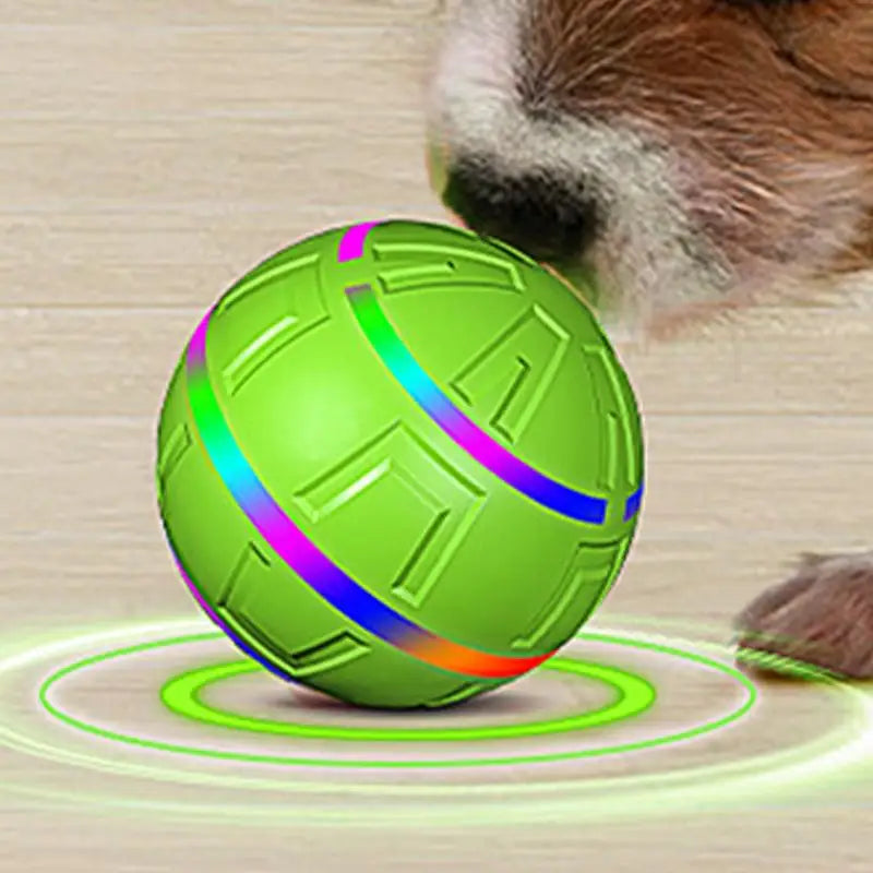 Remote Control Dog Ball Toy With Led Lights Dog Enrichment Toys Rechargeable Remote Control Led Play For Busy Dogs For Yard