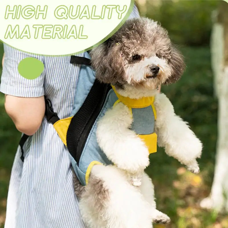 Pet Backpack Carrier Cat Legs Out Adjustable Travel Bag Portable Puppy Accessories for Small Medium Dogs Small Pet Supplies for