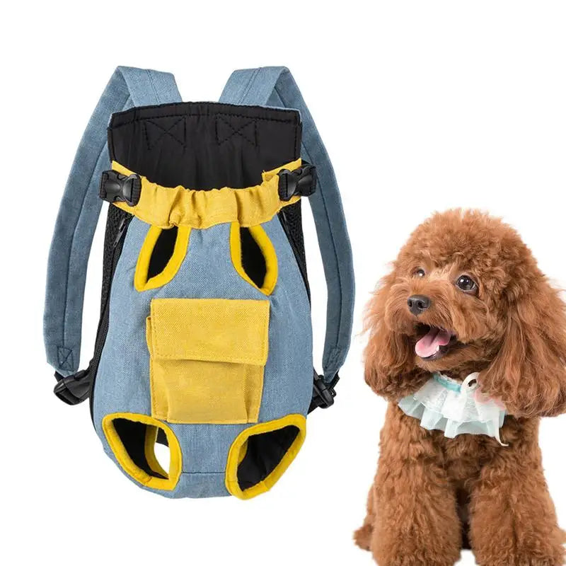 Pet Backpack Carrier Cat Legs Out Adjustable Travel Bag Portable Puppy Accessories for Small Medium Dogs Small Pet Supplies for