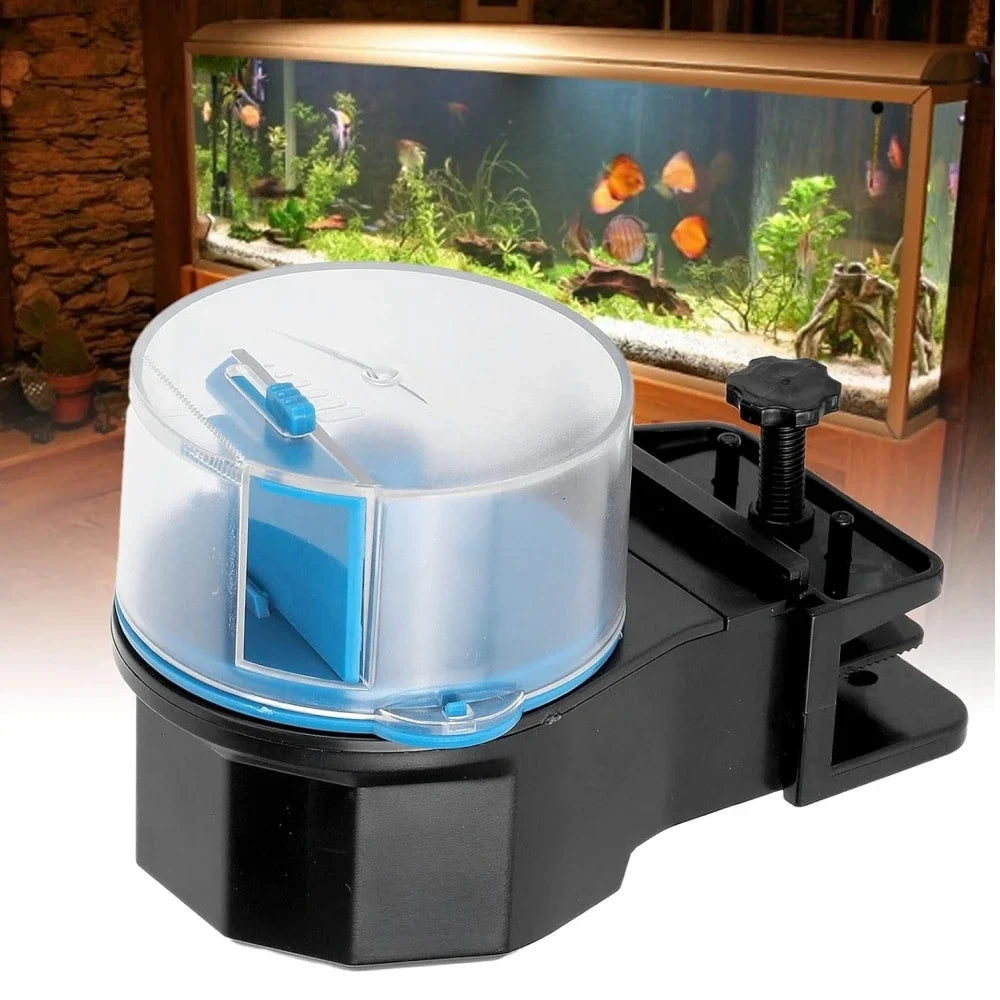 Automatic Fish Tank Feeder Aquarium 12/24 Hours Intelligent Timing Large-capacity