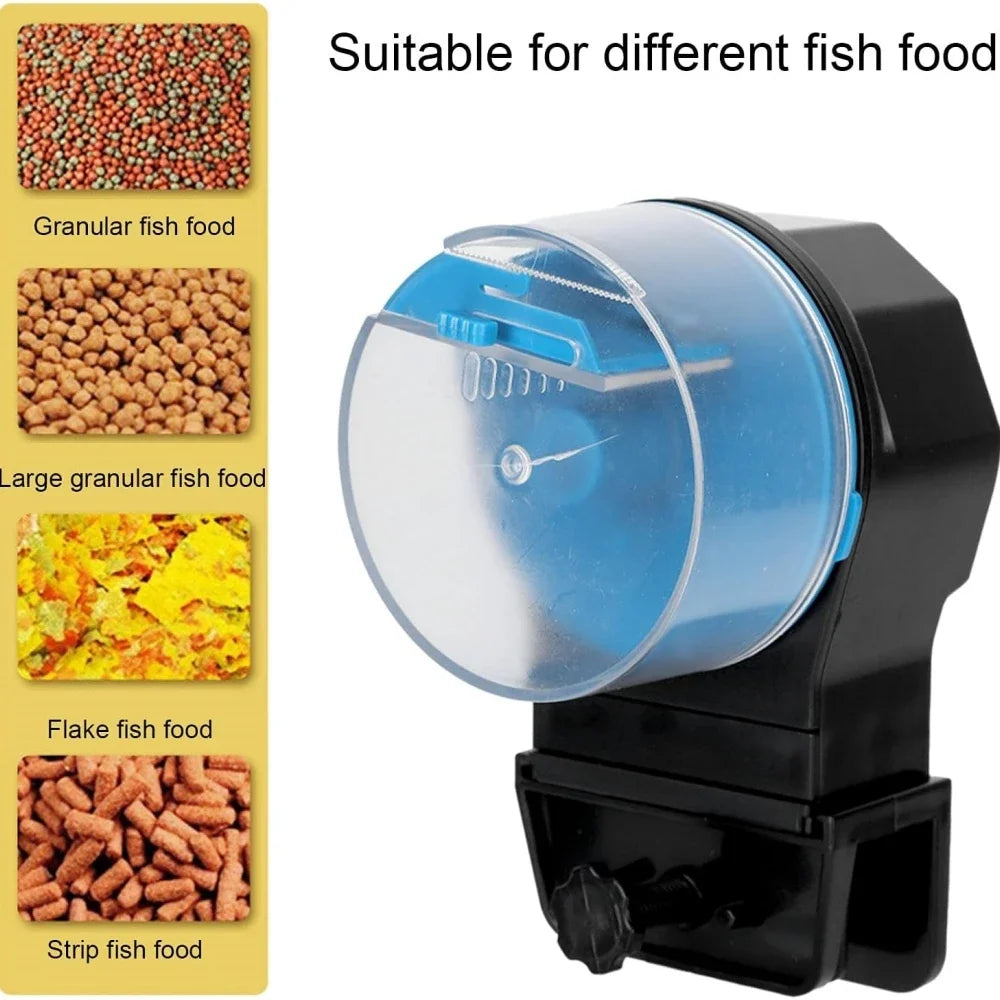 Automatic Fish Tank Feeder Aquarium 12/24 Hours Intelligent Timing Large-capacity