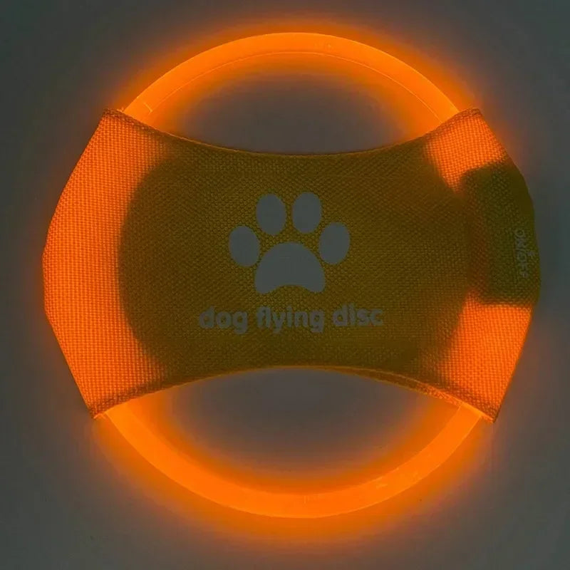 Dog Flying Discs 3 Modes Light Glowing LED luminousTrainning Interactive Toys