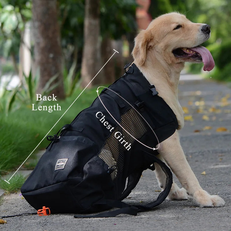 Breathable Pet Dog Carrier Bag for Large Dogs Golden Retriever Bulldog Backpack Adjustable Big Dog Travel Bags Pets Products