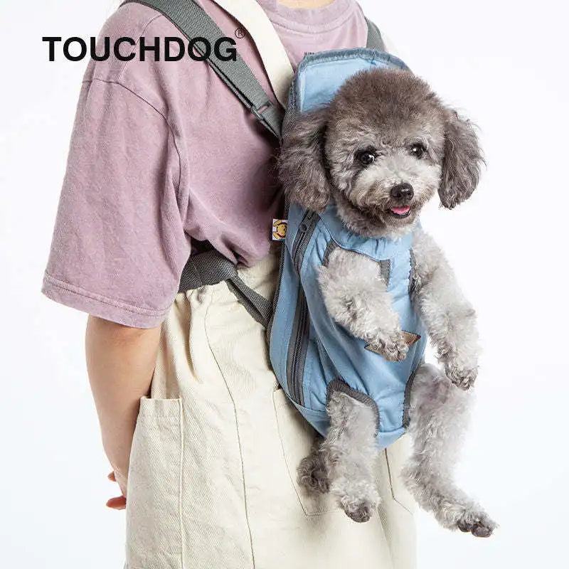 'Wiggle-Sack' Backpack Dog Carrier Touchdog Fashion Designer Front