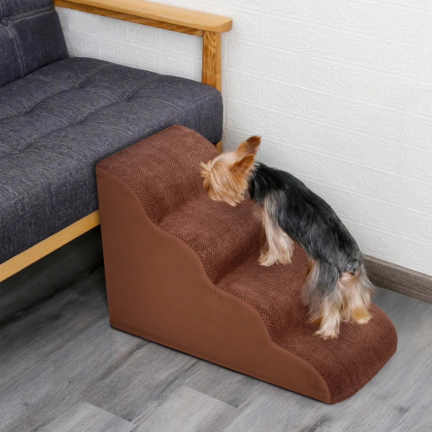 4 Steps Dog Ramp/Stairs for Beds and Couches,Pet Stairs