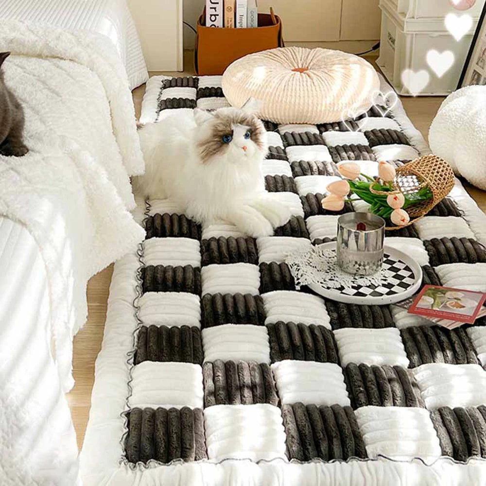 Dog Bed Mat Warm Pet Cat Scratchable Blanket Anti-slip Washable Cushion Sofa Couch Cover Protector For Large Dogs Pet Supplies