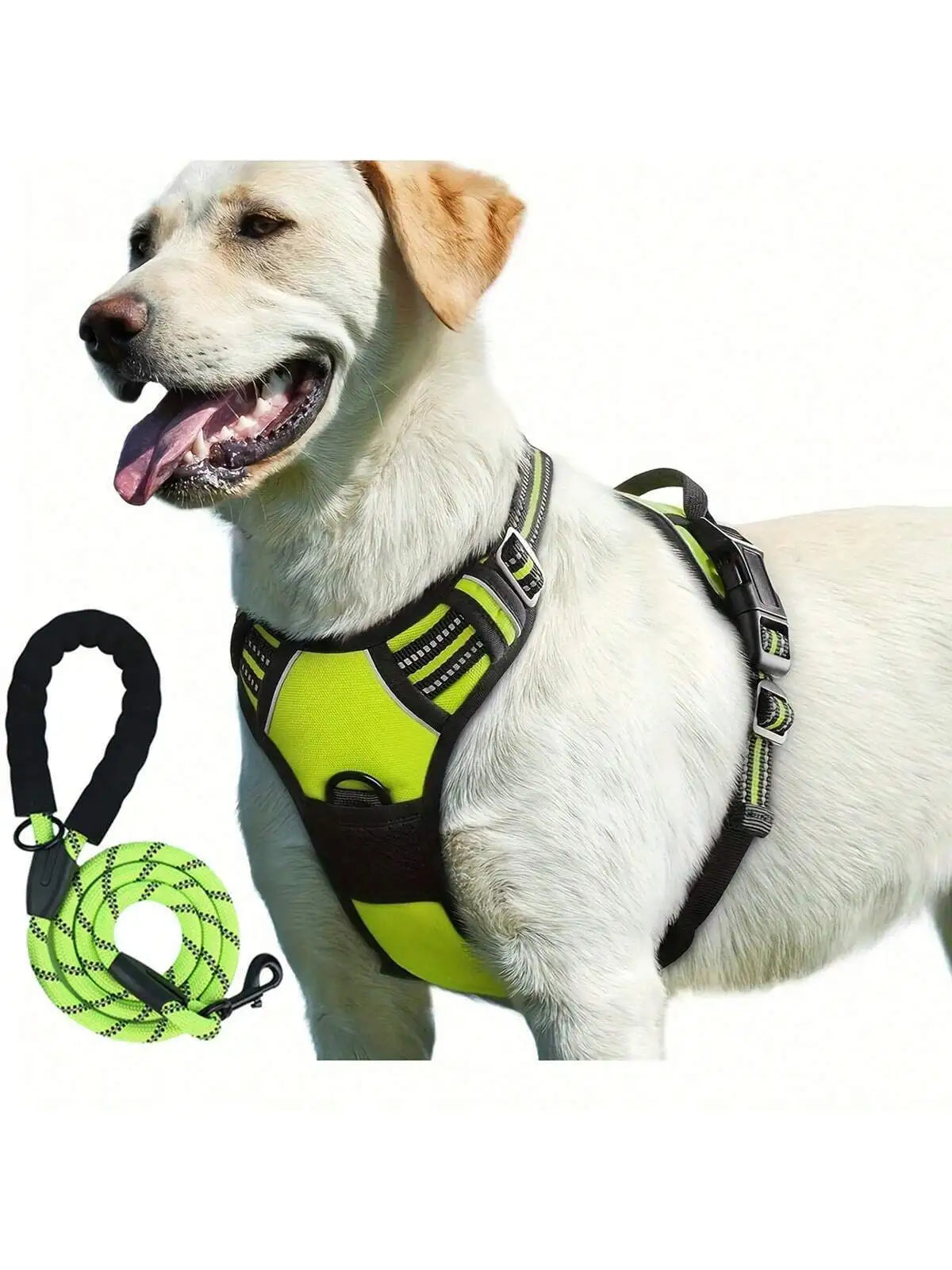 2pcs Reflective Dog Harness And 1.5 Meter Leash Breathable Pet Harness For Large And Small Medium Dogs And Cats Puppy Chest Vest