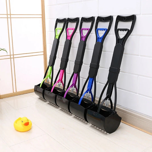 Pet Pooper Scooper Long Handle Dog Poop Scooper Jaw Poop Scoop Shovel Pick Up Animal Waste Picker Pet Outdoor Cleaning Tools