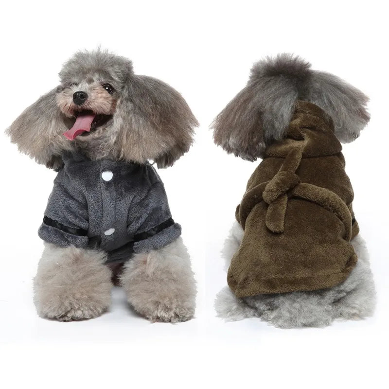 Pet Dog Bathrobe with Hooded Dog Pajamas Sleeping Clothes Soft Pet Bath Drying Towel Clothes For Puppy Dogs Cats Coat Pet Supply