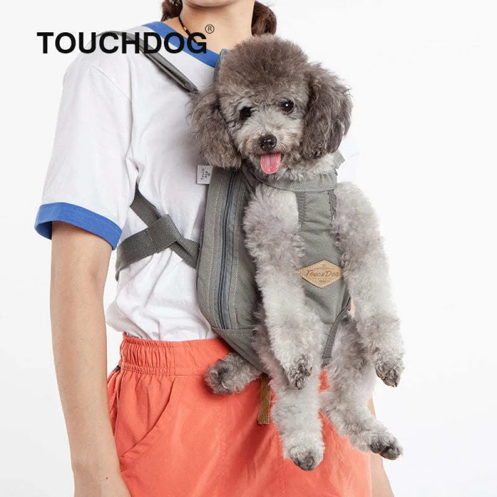 'Wiggle-Sack' Backpack Dog Carrier Touchdog Fashion Designer Front