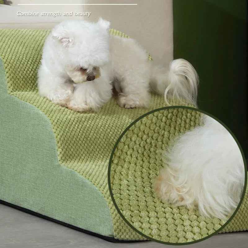 Pet 2/3 Steps Stairs Memory Foam Dog Sofa Stairs for Small Dog Cat Ramp