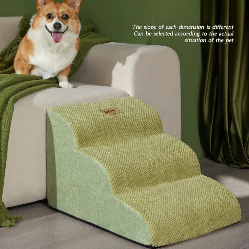 Pet 2/3 Steps Stairs Memory Foam Dog Sofa Stairs for Small Dog Cat Ramp