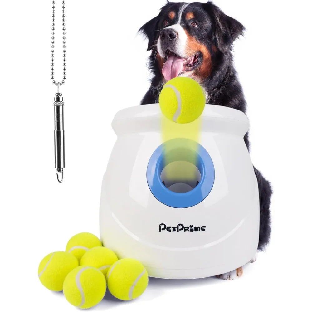 Dog Automatic Ball Launcher, Dogs Balls Thrower Machine, Dogs Toy Adjustable Distance 10-40ft, Ball Launchers