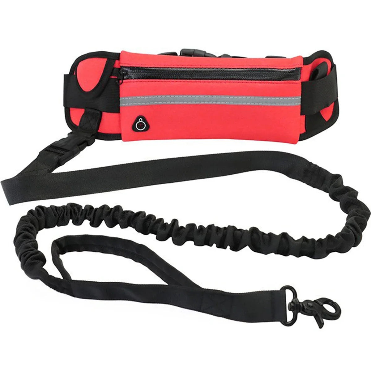 Hands Free Dog Leash for Running Walking Reflective Leash with Waist Bag Retractable Elastic Belt Dog Traction Rope Pet Products