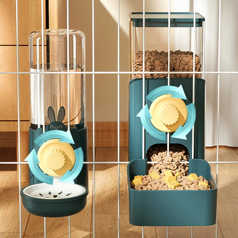 HOOPET Automatic Pet Bowls Cage Hanging Feeder Dog Water Bottle Food Container