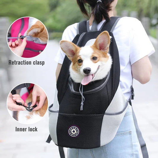 Double Shoulder Portable Travel Backpack Pet Dog Outdoor carrrier