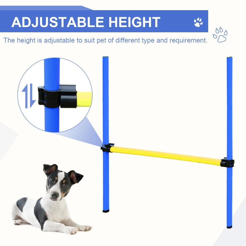 Dog Agility Starter Kit Pet Outdoor Exercise Training Set Tunnel Weave Pole High Jumper Pet toys