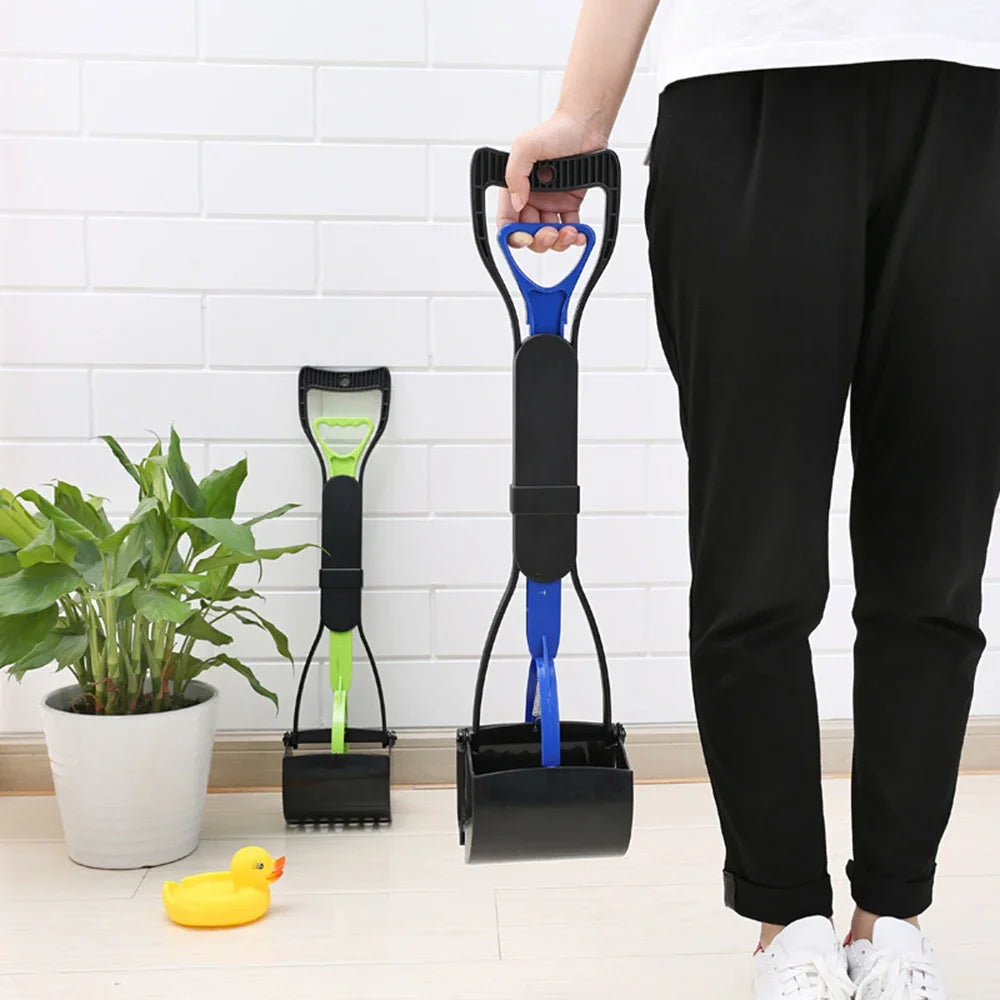 Pet Pooper Scooper Long Handle Dog Poop Scooper Jaw Poop Scoop Shovel Pick Up Animal Waste Picker Pet Outdoor Cleaning Tools