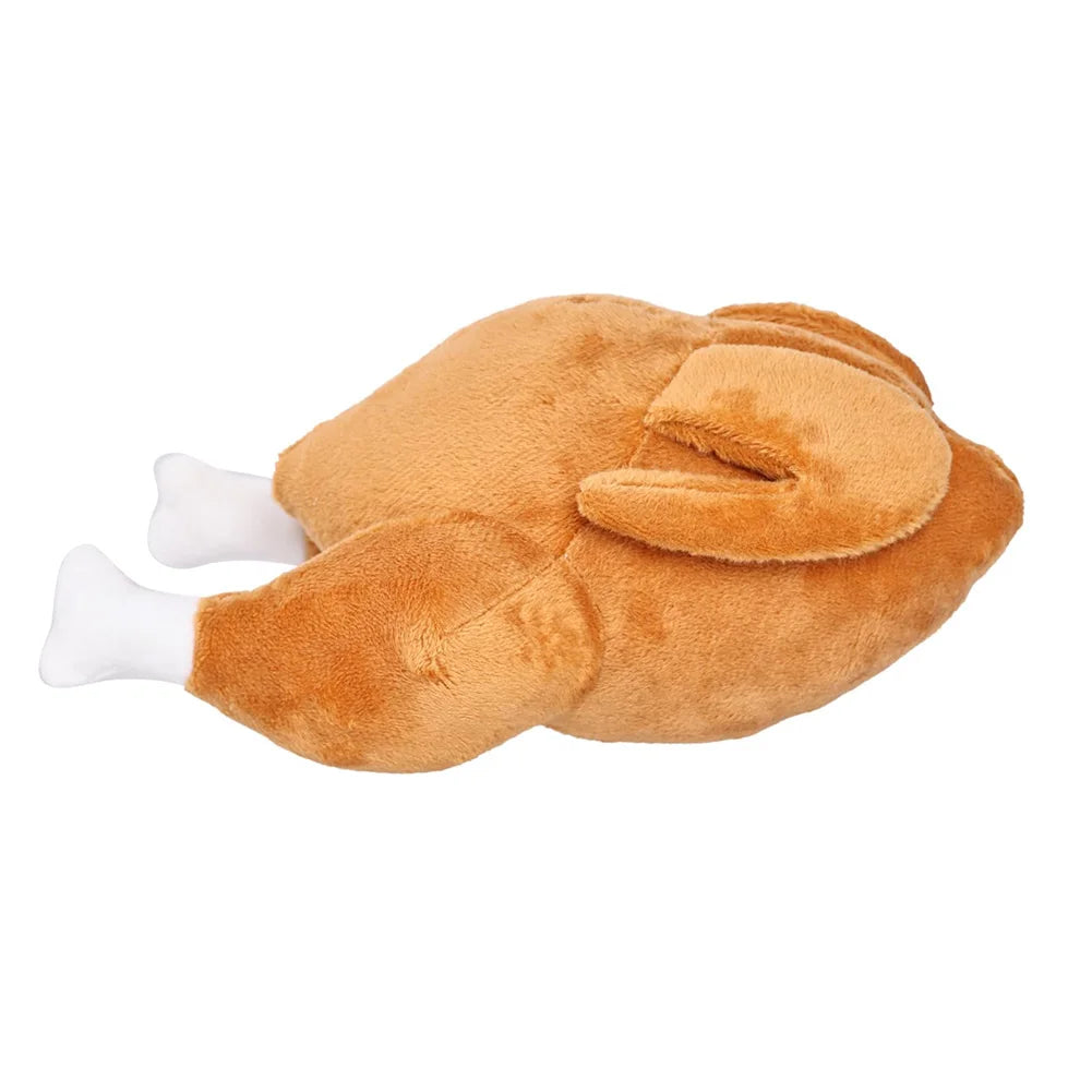 Dog Chew Toy Thanksgiving Turkey Dog Squeak Toy Dog Plush Toy Soft Stuffed Dog Toys Thanksgiving Gifts for Small and Medium Dogs