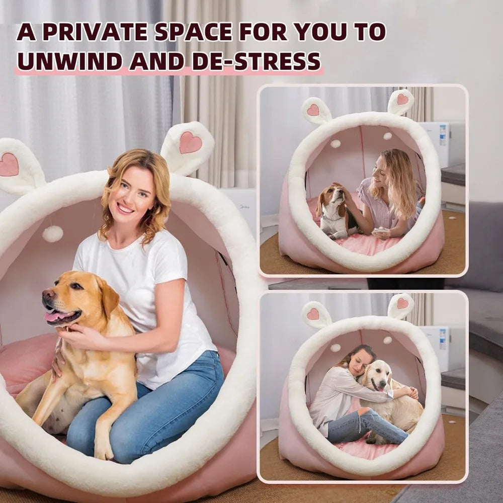 Human Dog Bed, Human Size Dogs Beds with Soft MATS，Large Dogs Beds Can Be Washed, Dog Bed