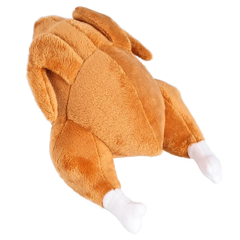 Dog Chew Toy Thanksgiving Turkey Dog Squeak Toy Dog Plush Toy Soft Stuffed Dog Toys Thanksgiving Gifts for Small and Medium Dogs