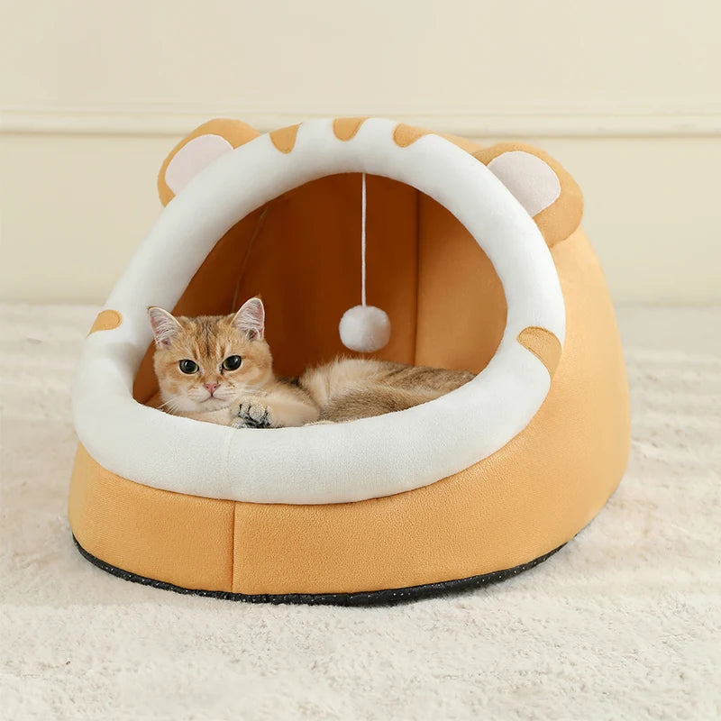 Super Cat Bed Warm Pet House Kitten Cave Cushion Cat House Warm