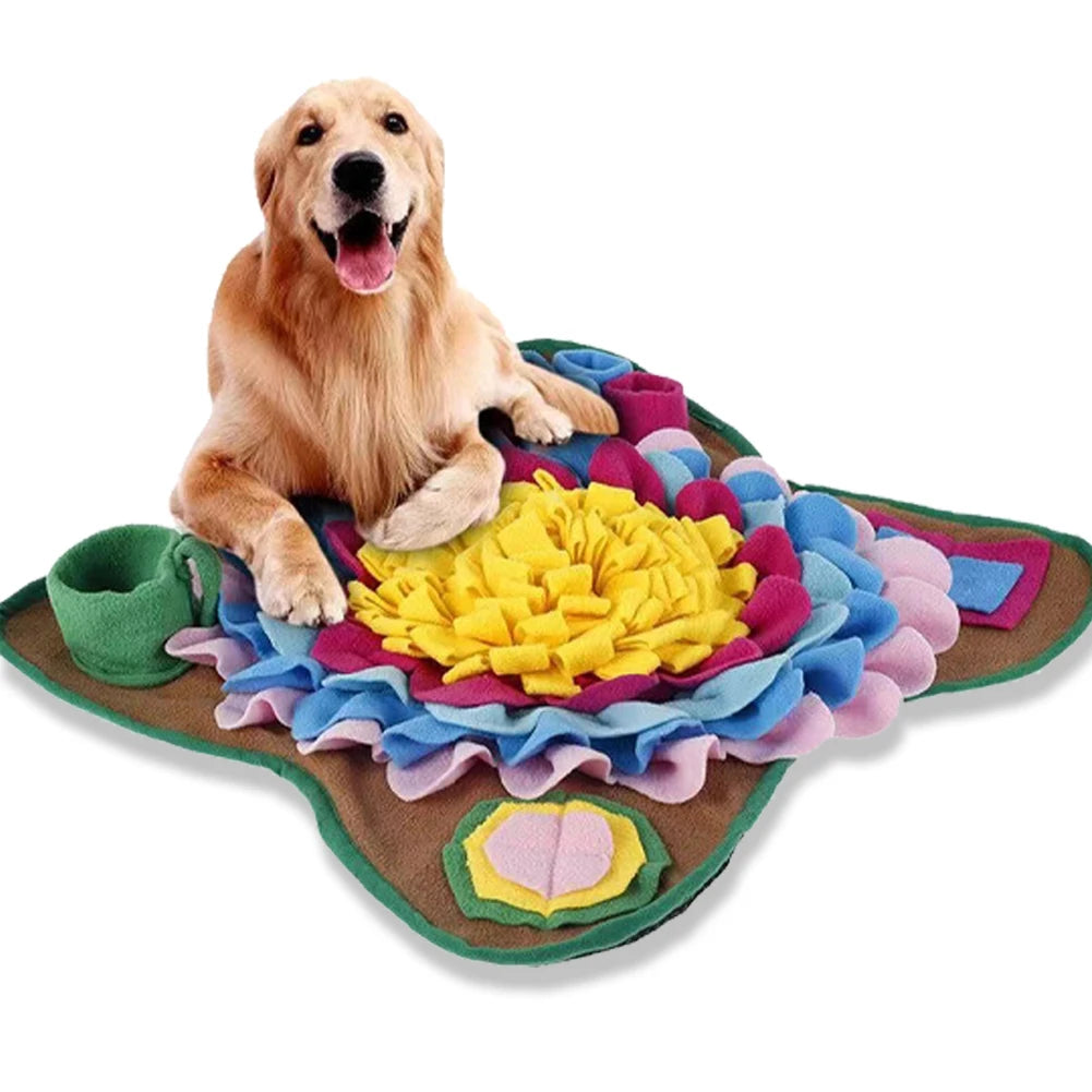 Pet Snuffle Feeding Mat Dog Puzzle Toys Reduces Boredom & Anxiety Sniffing Treat Puzzle