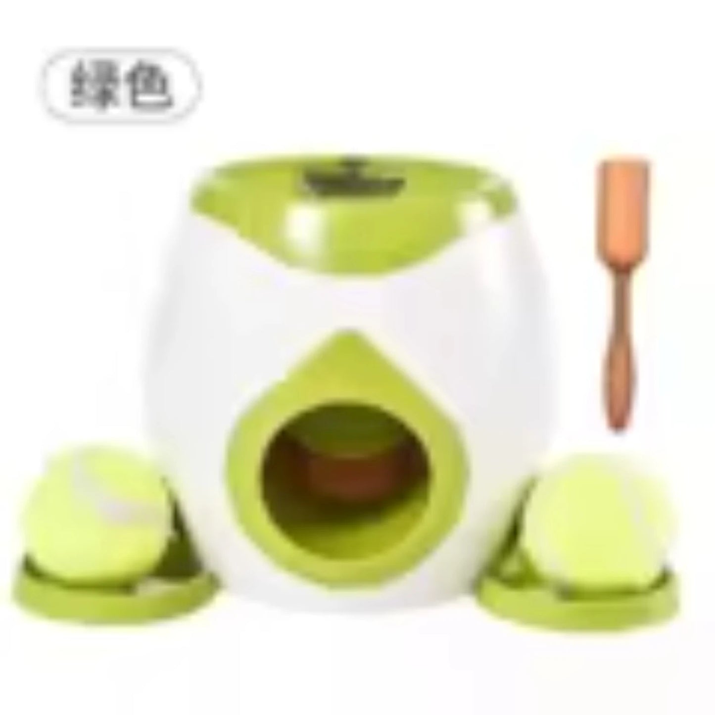 Interactive Tennis Ball Launcher  Pets - Automatic 2 in 1 Throwing Device  Training and Play -  Machine Pet Feeder F