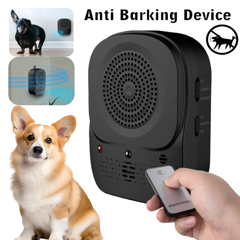 Ultrasonic Dog Barking Stop Device 4 Level Stop Barking Training Device Dog Barking Control Devices for Small Medium Large Dogs