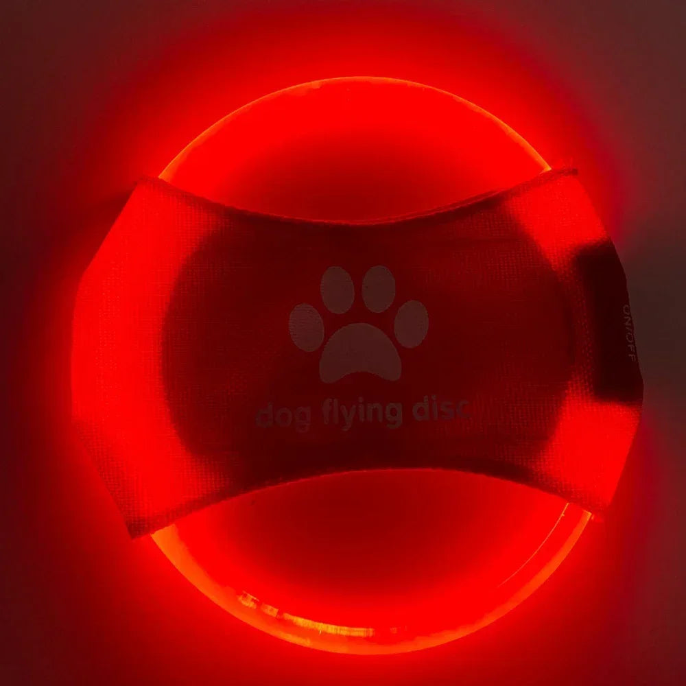 Dog Flying Discs 3 Modes Light Glowing LED luminousTrainning Interactive Toys