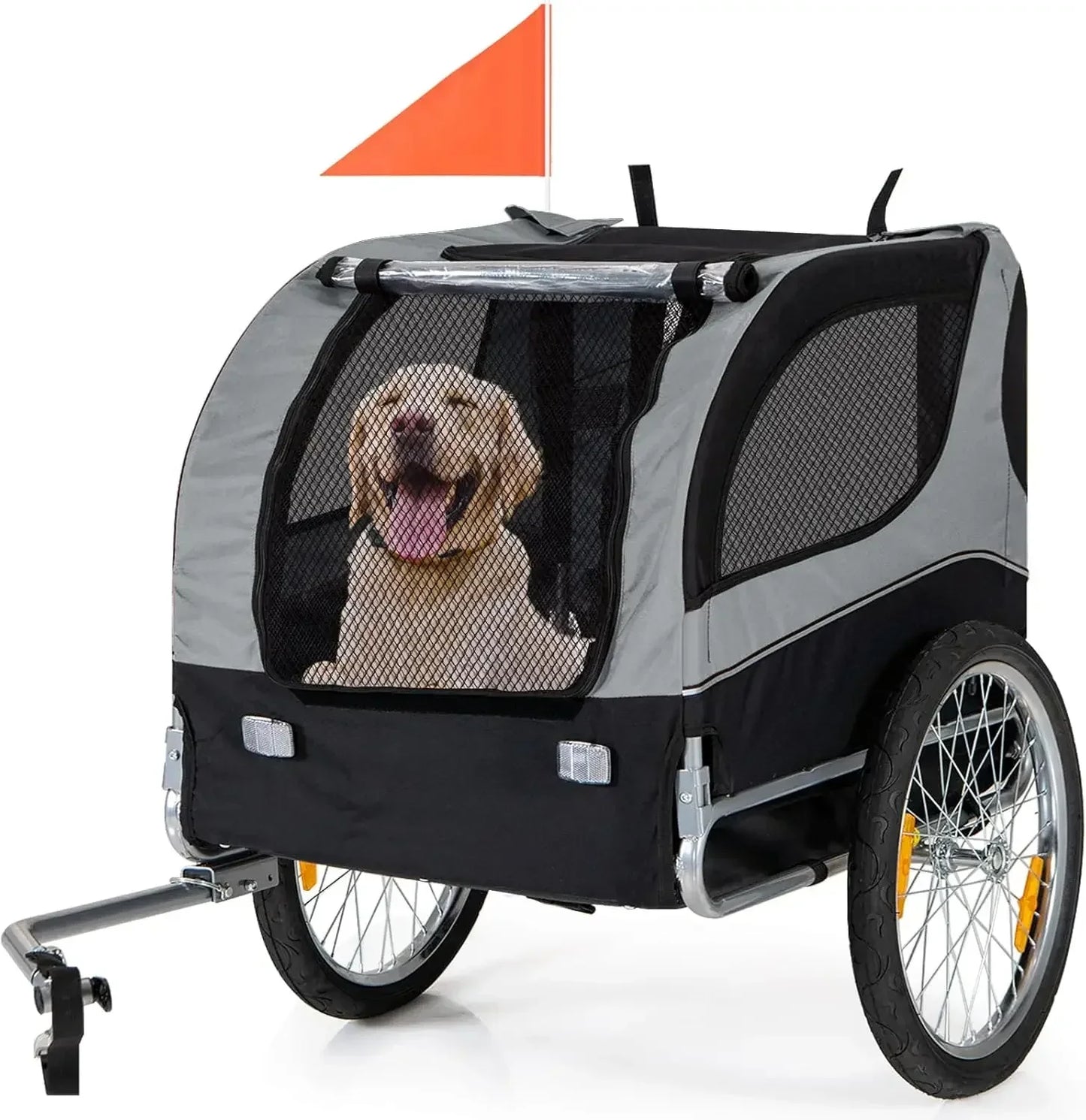 Dog Trailer for Bicycle, Cargo Cycle Trailers Wagon Cart Pet Bike Carrier