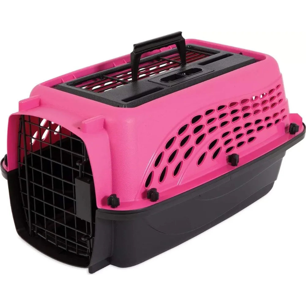 Two-Door Small Dog Kennel & Cat Kennel, Top Loading or Front Loading Pet Carrier,