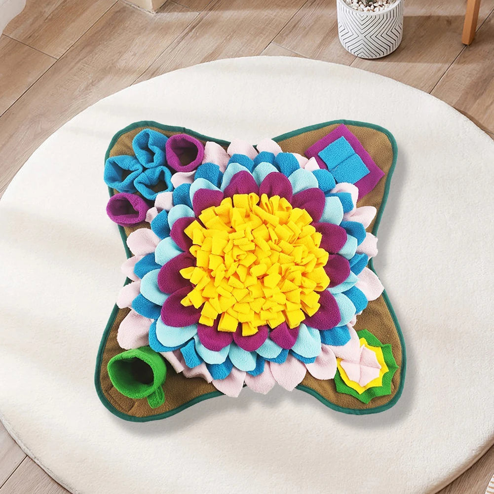 Pet Snuffle Feeding Mat Dog Puzzle Toys Reduces Boredom & Anxiety Sniffing Treat Puzzle