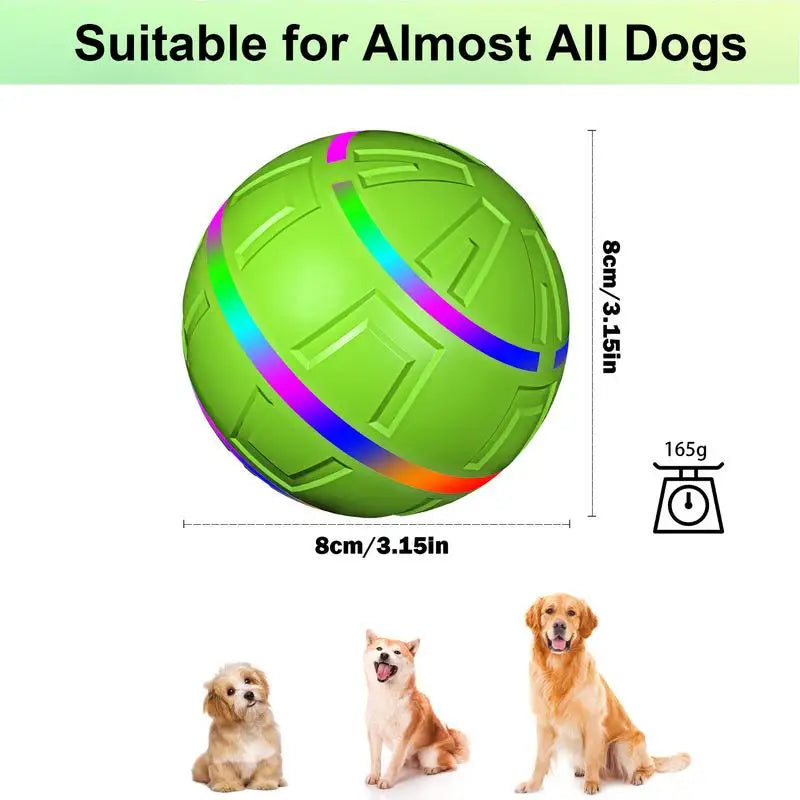 Remote Control Dog Ball Toy With Led Lights Dog Enrichment Toys Rechargeable Remote Control Led Play For Busy Dogs For Yard