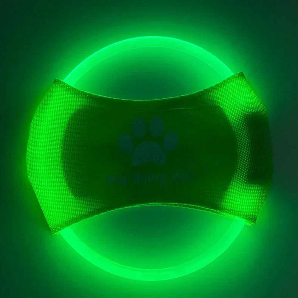 Dog Flying Discs 3 Modes Light Glowing LED luminousTrainning Interactive Toys